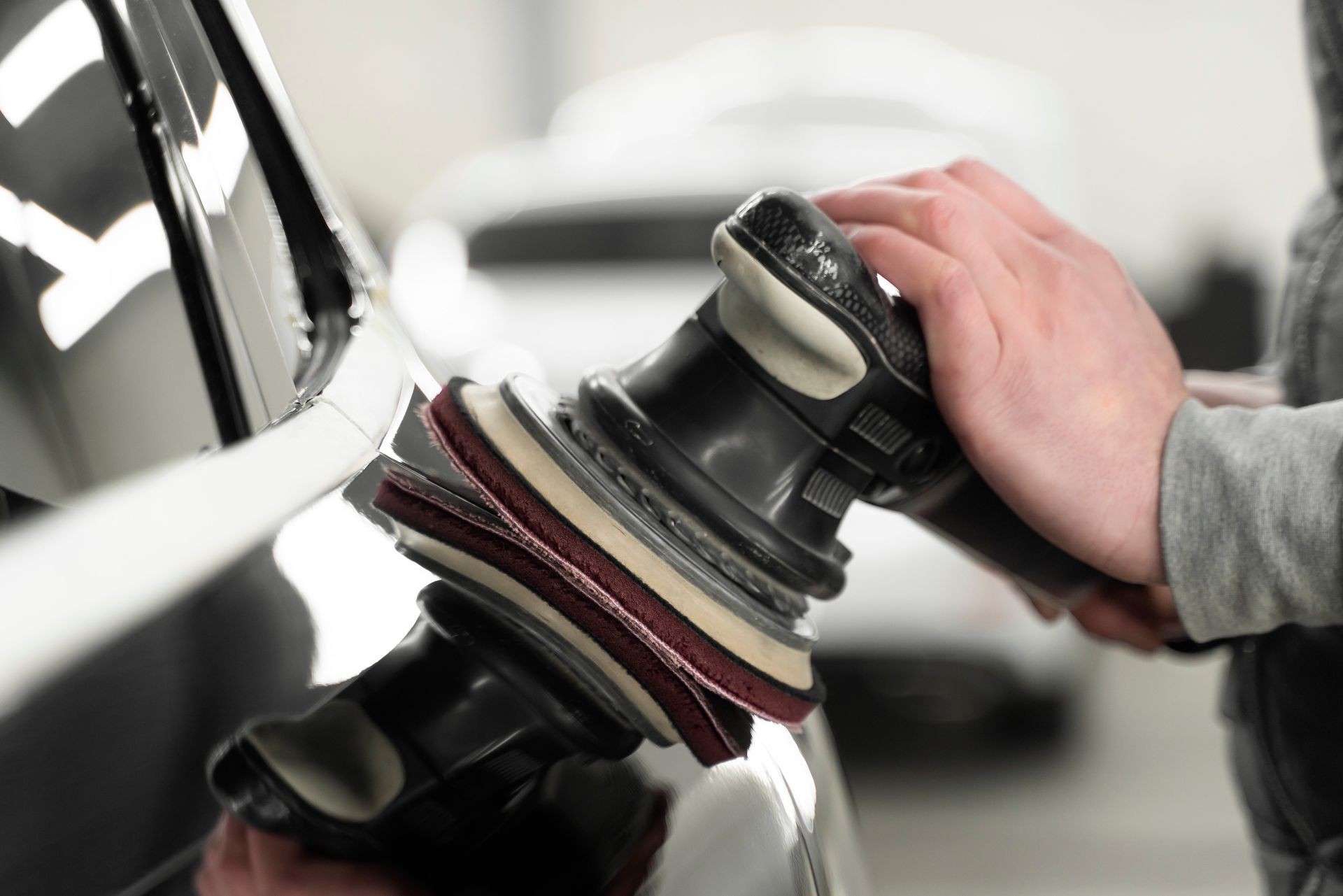 Machine Polishing A Black Sedan Eagle Star Detail